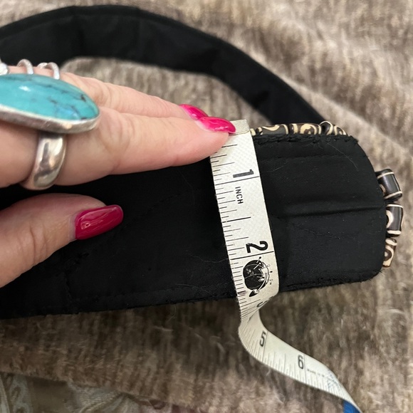 Rare Hand sewed Turquoise and beaded purse. Tibetan Feel. Purchased at Harrahs - Picture 9 of 12